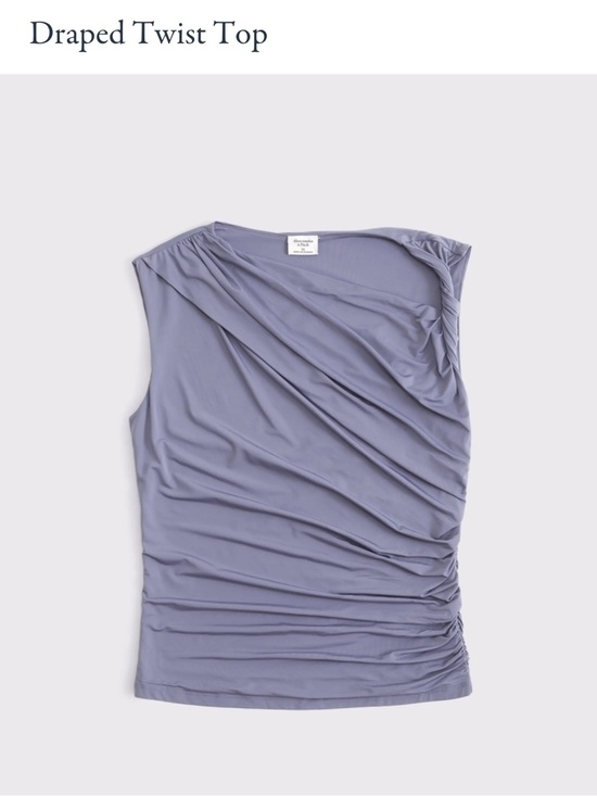 Abercrombie & Fitch Tops - Abercrombie & Fitch Lavender Draped Twist Camisole Top